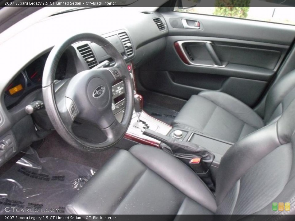 Off-Black Interior Prime Interior for the 2007 Subaru Legacy 2.5 GT Limited Sedan #38719063