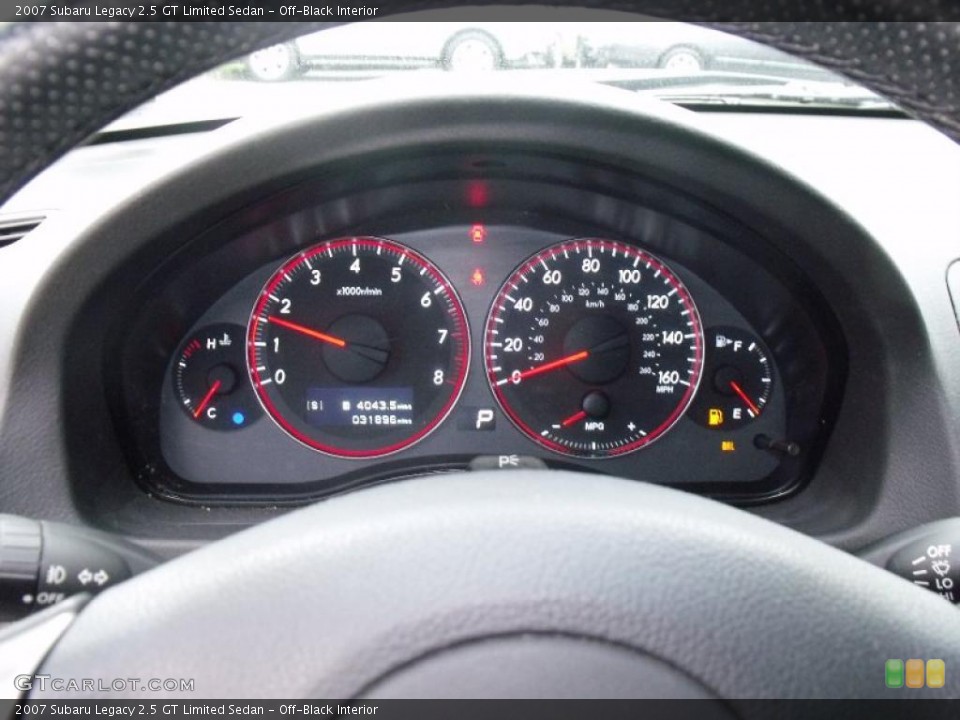 Off-Black Interior Gauges for the 2007 Subaru Legacy 2.5 GT Limited Sedan #38719079