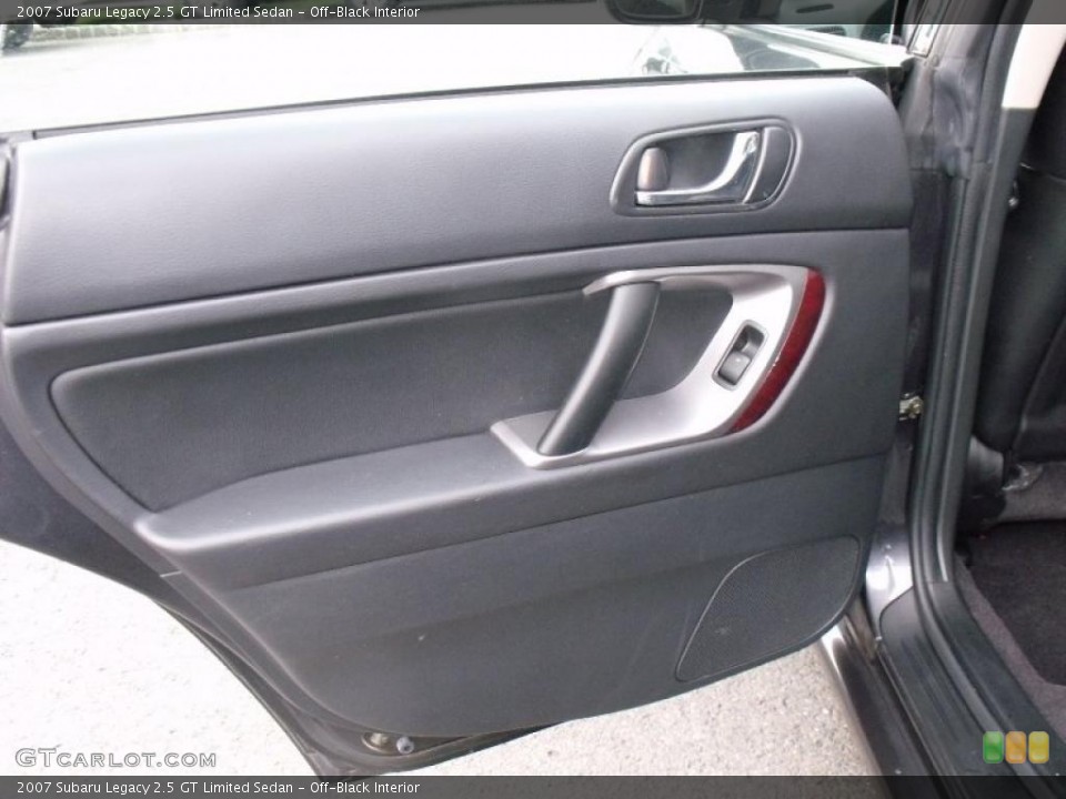 Off-Black Interior Door Panel for the 2007 Subaru Legacy 2.5 GT Limited Sedan #38719247