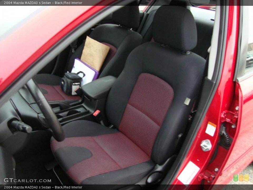 Black/Red Interior Photo for the 2004 Mazda MAZDA3 s Sedan #38720159