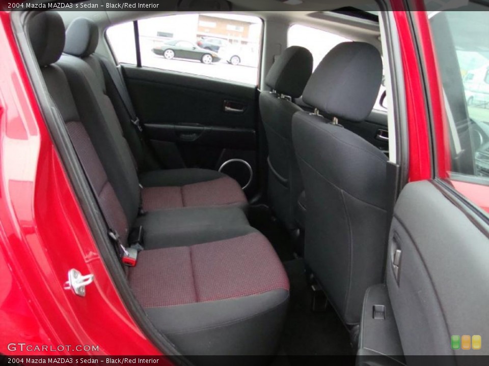 Black/Red Interior Photo for the 2004 Mazda MAZDA3 s Sedan #38720257