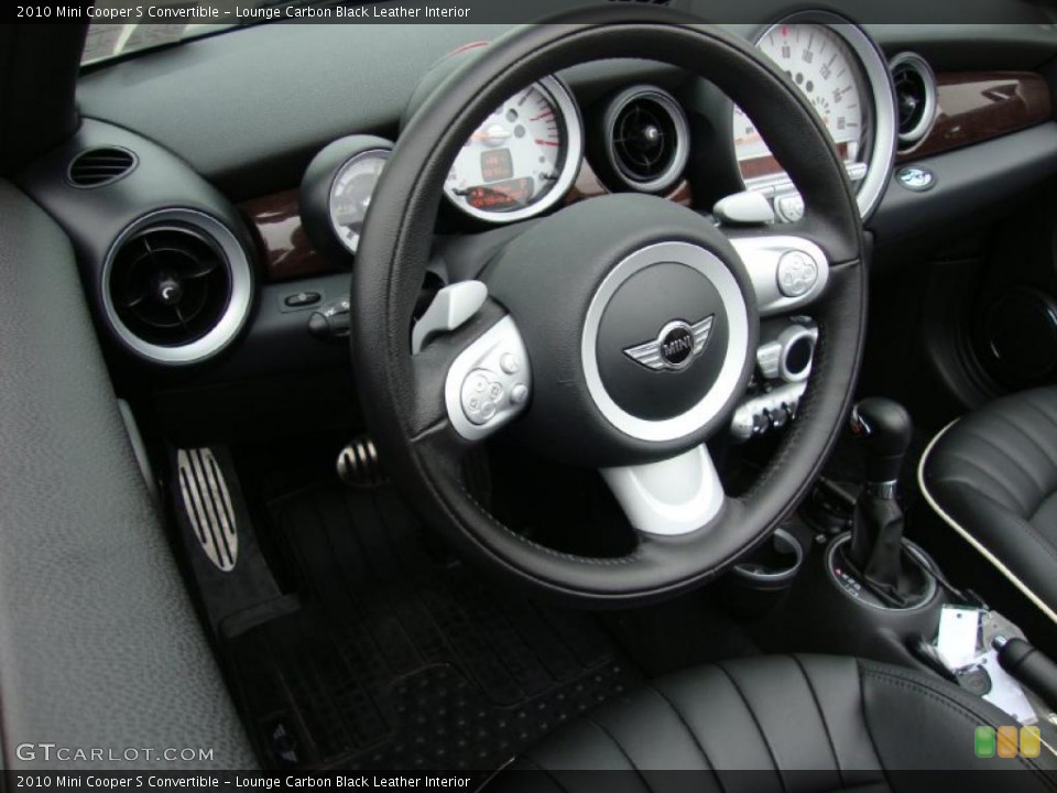 Lounge Carbon Black Leather Interior Prime Interior for the 2010 Mini Cooper S Convertible #38720945
