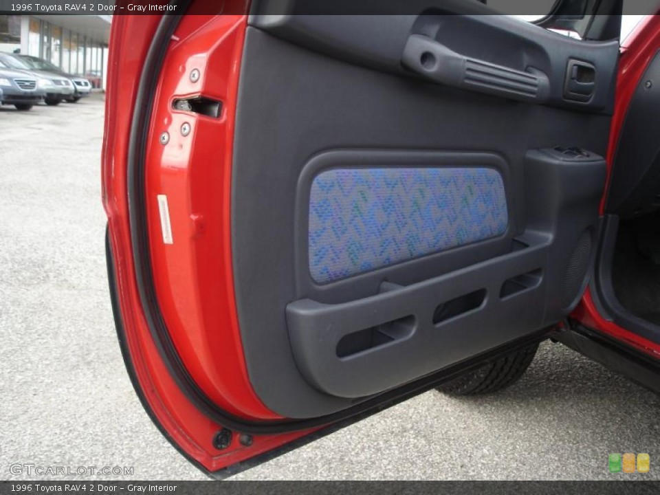 Gray Interior Door Panel for the 1996 Toyota RAV4 2 Door #38721639