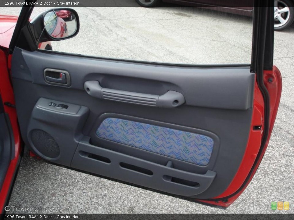 Gray Interior Door Panel for the 1996 Toyota RAV4 2 Door #38721871