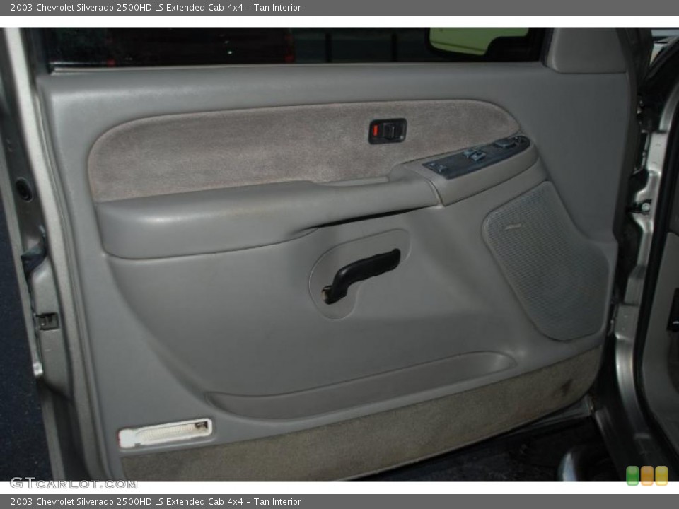 Tan Interior Door Panel for the 2003 Chevrolet Silverado 2500HD LS Extended Cab 4x4 #38722459