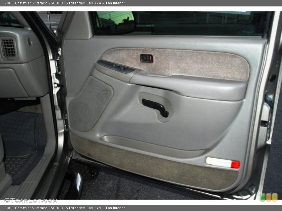 Tan Interior Door Panel for the 2003 Chevrolet Silverado 2500HD LS Extended Cab 4x4 #38722471