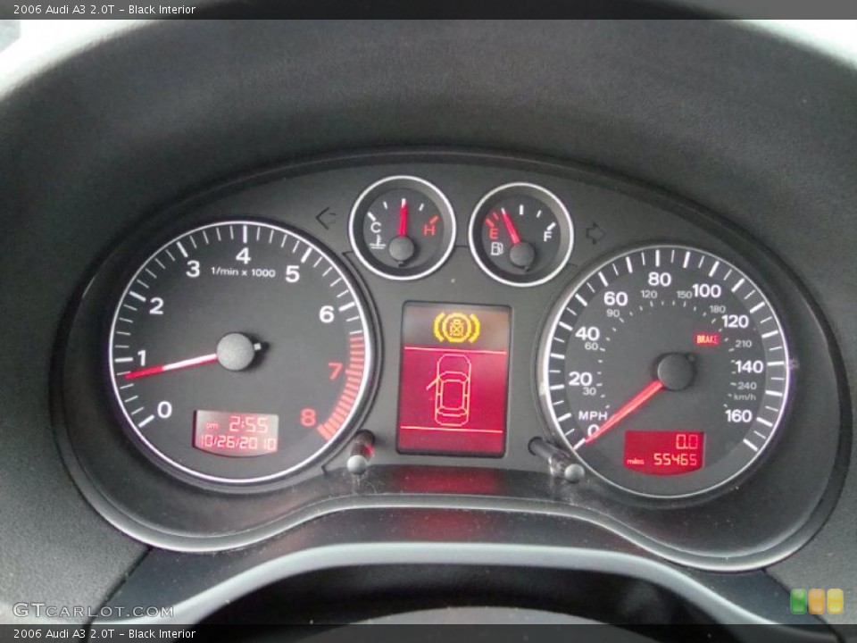 Black Interior Gauges for the 2006 Audi A3 2.0T #38725015