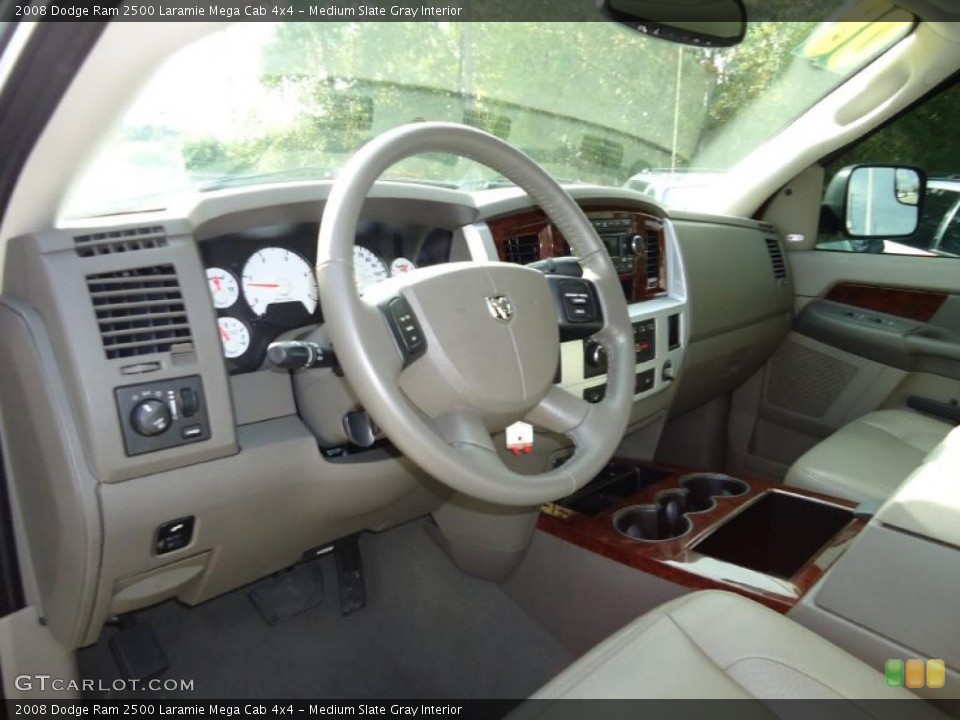Medium Slate Gray Interior Prime Interior for the 2008 Dodge Ram 2500 Laramie Mega Cab 4x4 #38725927