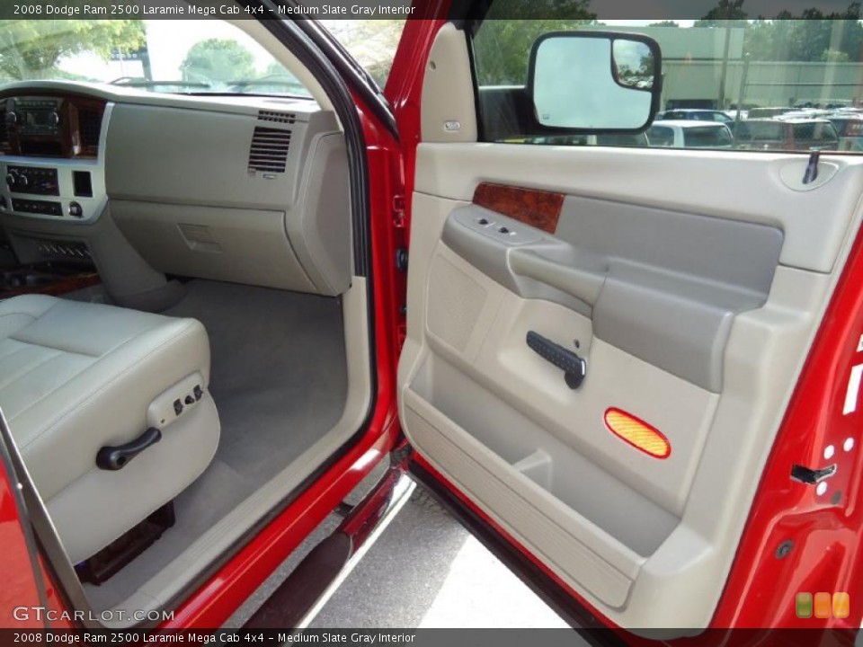 Medium Slate Gray Interior Door Panel for the 2008 Dodge Ram 2500 Laramie Mega Cab 4x4 #38726119