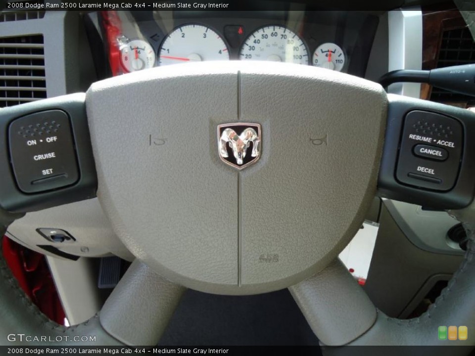 Medium Slate Gray Interior Controls for the 2008 Dodge Ram 2500 Laramie Mega Cab 4x4 #38726379