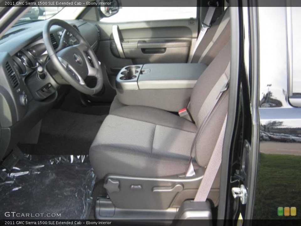Ebony Interior Photo for the 2011 GMC Sierra 1500 SLE Extended Cab #38726535