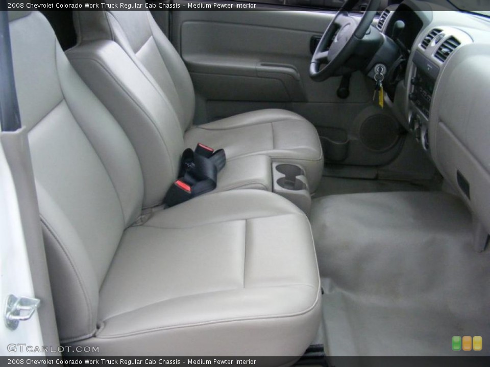 Medium Pewter Interior Photo for the 2008 Chevrolet Colorado Work Truck Regular Cab Chassis #38726771