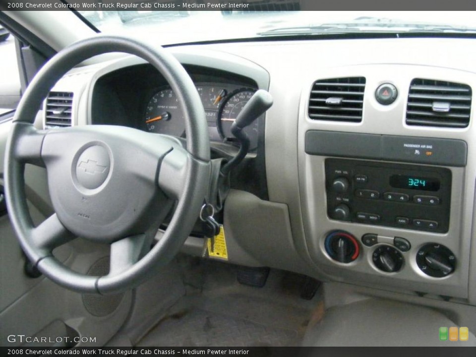 Medium Pewter Interior Dashboard for the 2008 Chevrolet Colorado Work Truck Regular Cab Chassis #38726799