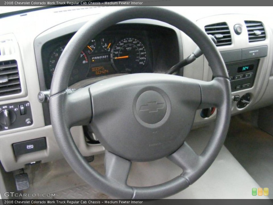 Medium Pewter Interior Steering Wheel for the 2008 Chevrolet Colorado Work Truck Regular Cab Chassis #38726827