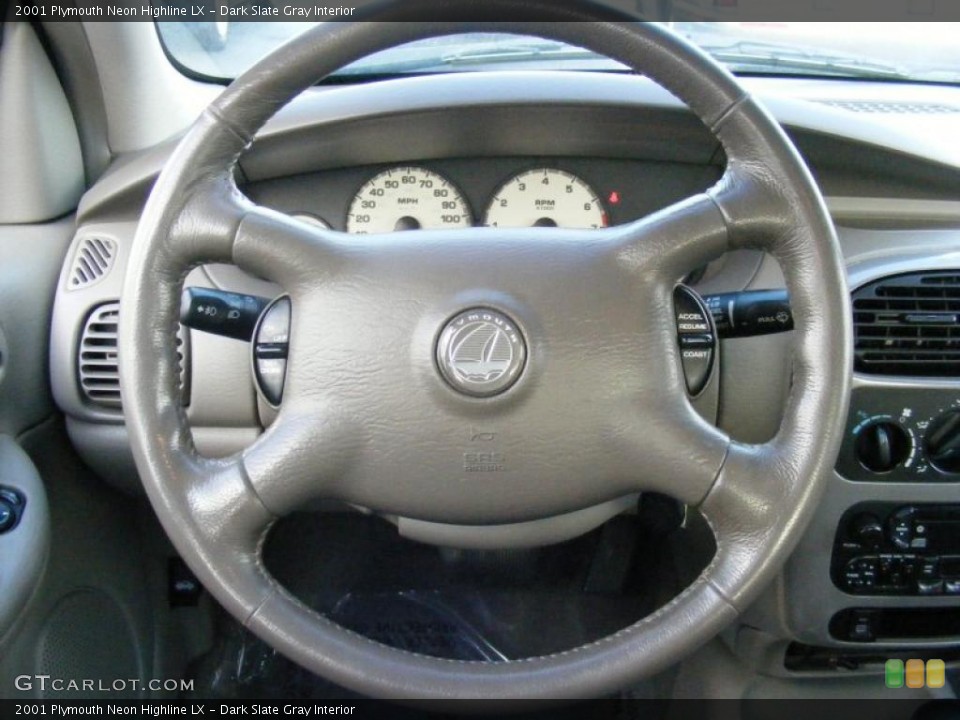 Dark Slate Gray Interior Steering Wheel for the 2001 Plymouth Neon Highline LX #38727303
