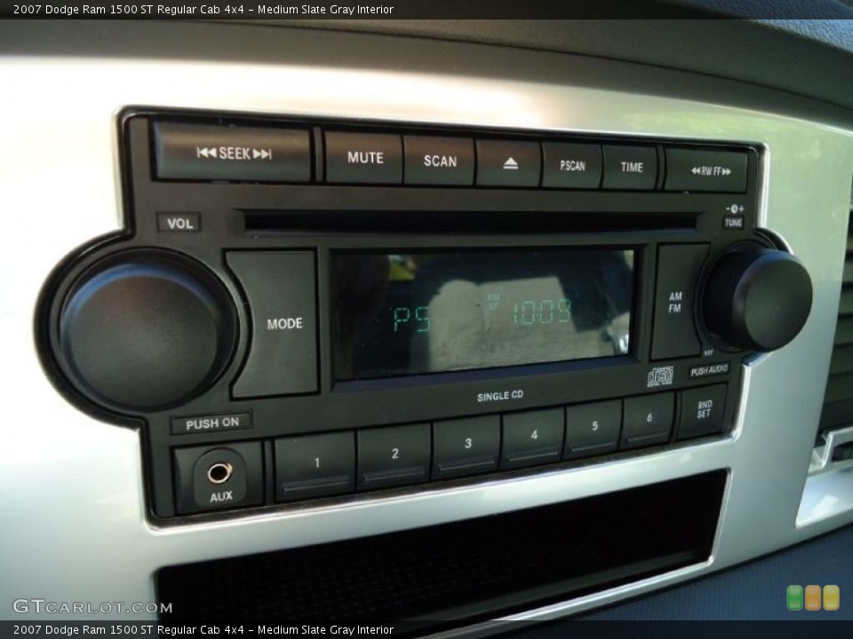 Medium Slate Gray Interior Controls for the 2007 Dodge Ram 1500 ST Regular Cab 4x4 #38727495