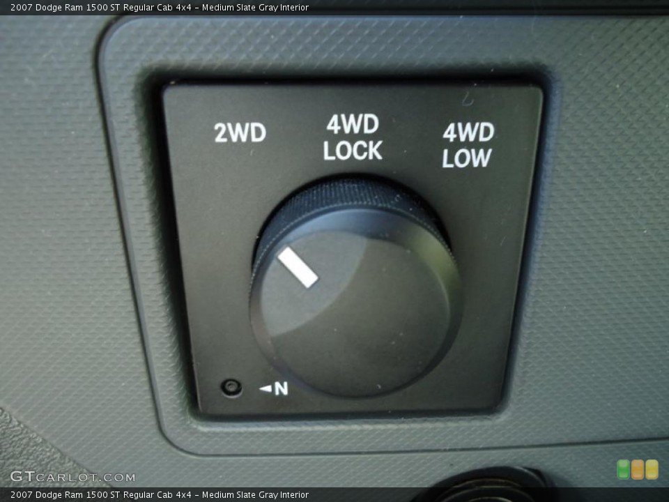 Medium Slate Gray Interior Controls for the 2007 Dodge Ram 1500 ST Regular Cab 4x4 #38727527