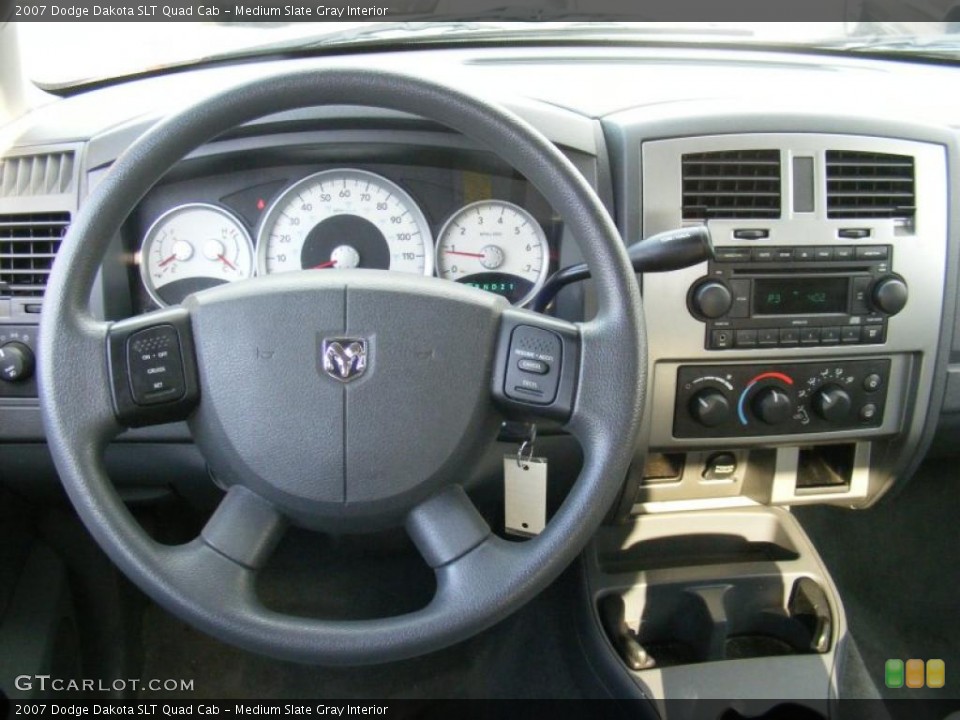 Medium Slate Gray Interior Dashboard for the 2007 Dodge Dakota SLT Quad Cab #38727783