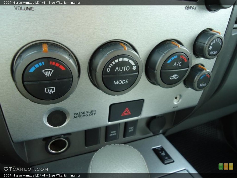 Steel/Titanium Interior Controls for the 2007 Nissan Armada LE 4x4 #38728155