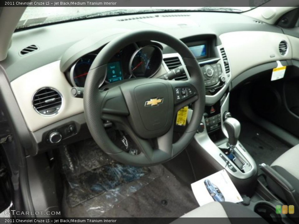 Jet Black/Medium Titanium Interior Prime Interior for the 2011 Chevrolet Cruze LS #38728271