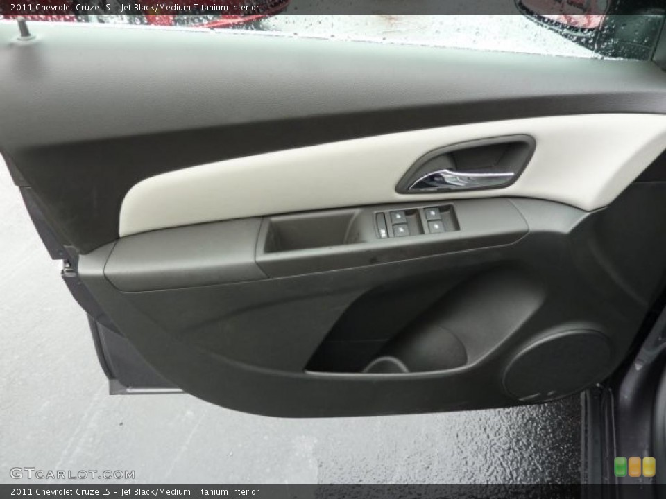 Jet Black/Medium Titanium Interior Door Panel for the 2011 Chevrolet Cruze LS #38728287