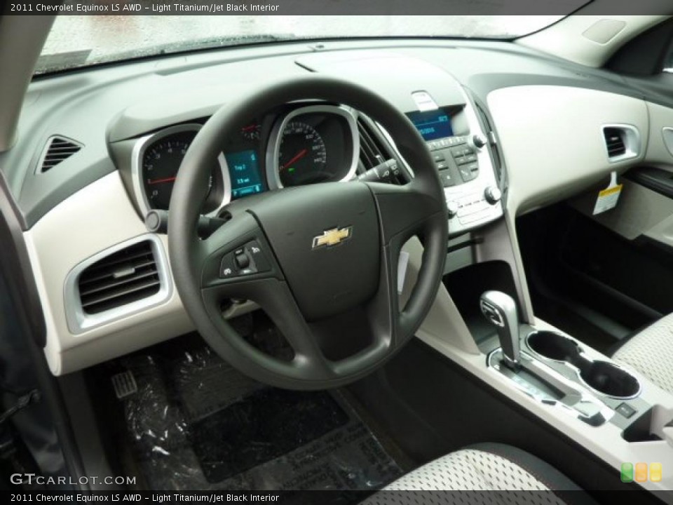 Light Titanium/Jet Black Interior Prime Interior for the 2011 Chevrolet Equinox LS AWD #38729175