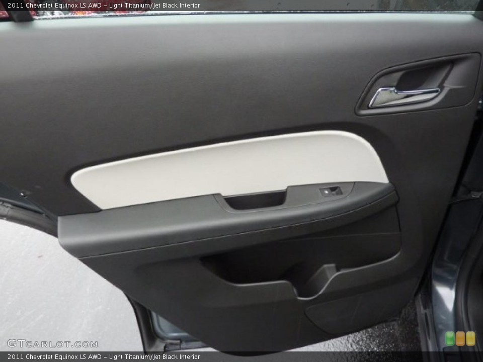 Light Titanium/Jet Black Interior Door Panel for the 2011 Chevrolet Equinox LS AWD #38729215