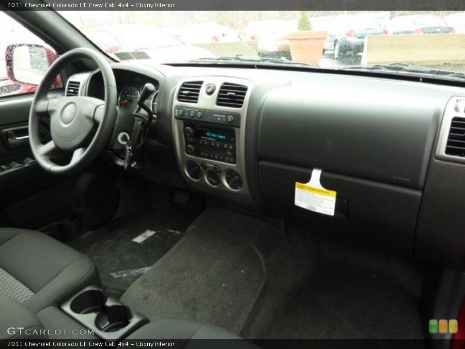 Ebony Interior Dashboard for the 2011 Chevrolet Colorado LT Crew Cab 4x4 #38729659