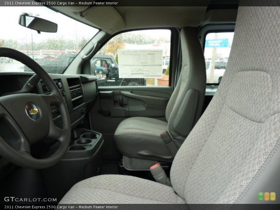 Medium Pewter Interior Photo for the 2011 Chevrolet Express 2500 Cargo Van #38729931