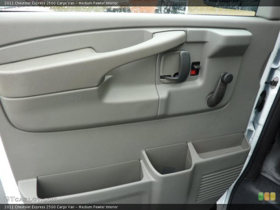 Medium Pewter Interior Door Panel for the 2011 Chevrolet Express 2500 Cargo Van #38730027