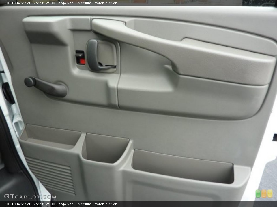 Medium Pewter Interior Door Panel for the 2011 Chevrolet Express 2500 Cargo Van #38730071