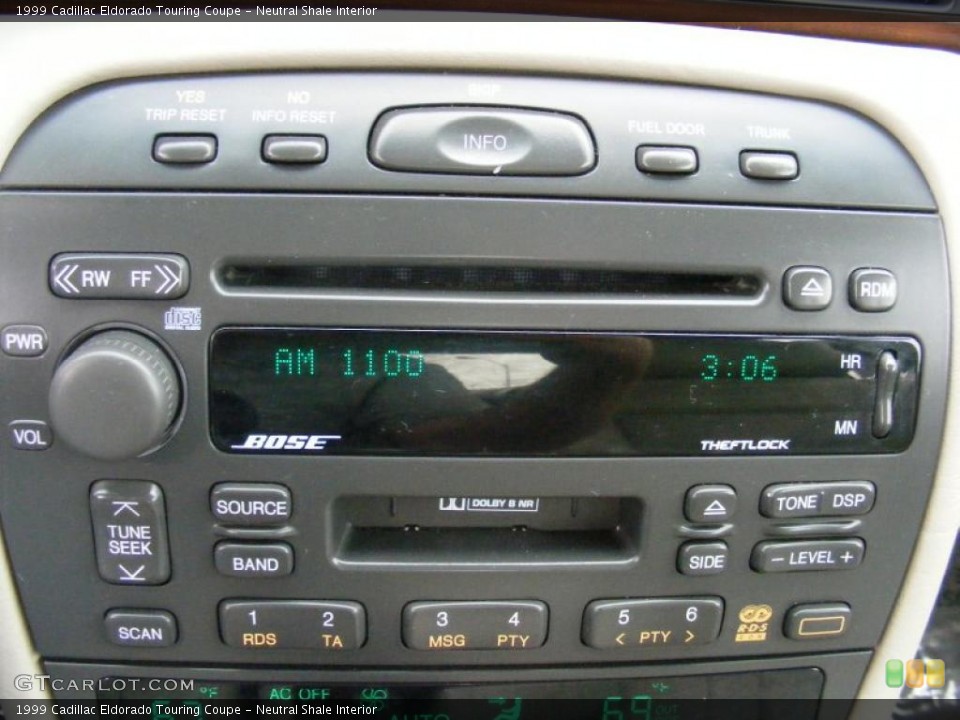 Neutral Shale Interior Controls for the 1999 Cadillac Eldorado Touring Coupe #38730407