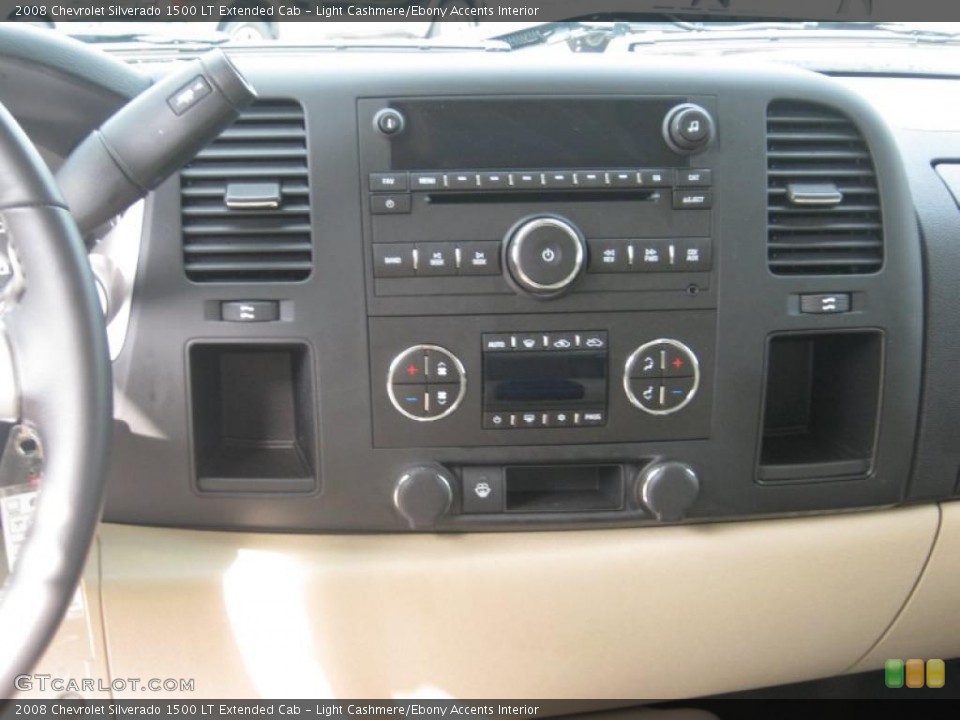 Light Cashmere/Ebony Accents Interior Controls for the 2008 Chevrolet Silverado 1500 LT Extended Cab #38730727