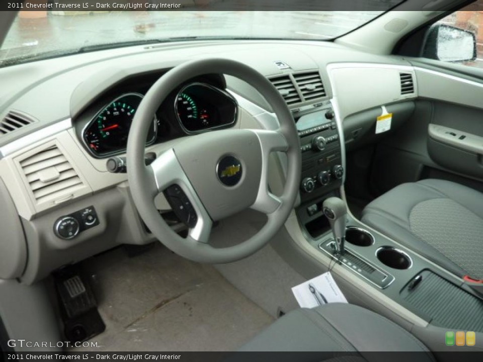 Dark Gray/Light Gray Interior Prime Interior for the 2011 Chevrolet Traverse LS #38730979