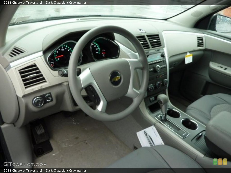 Dark Gray/Light Gray Interior Prime Interior for the 2011 Chevrolet Traverse LS #38731283
