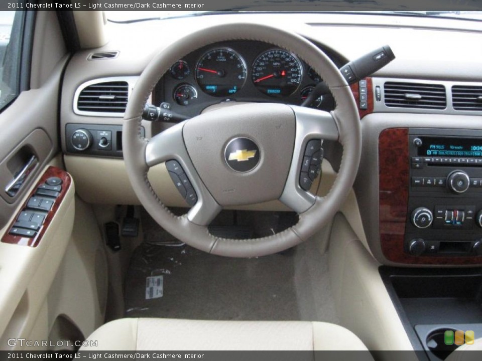 Light Cashmere/Dark Cashmere Interior Steering Wheel for the 2011 Chevrolet Tahoe LS #38732301