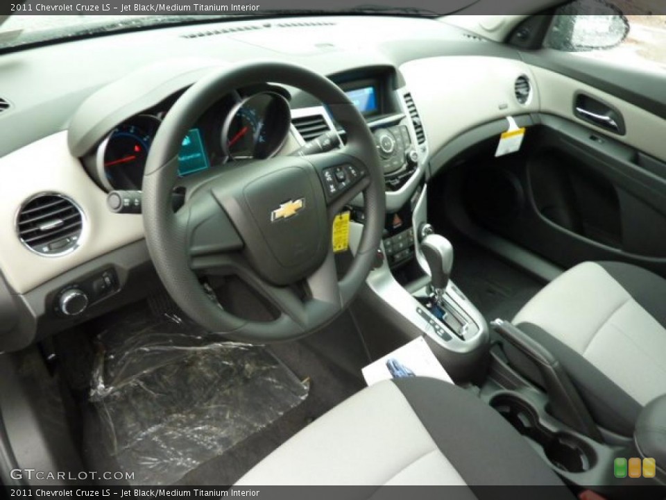 Jet Black/Medium Titanium Interior Prime Interior for the 2011 Chevrolet Cruze LS #38732523