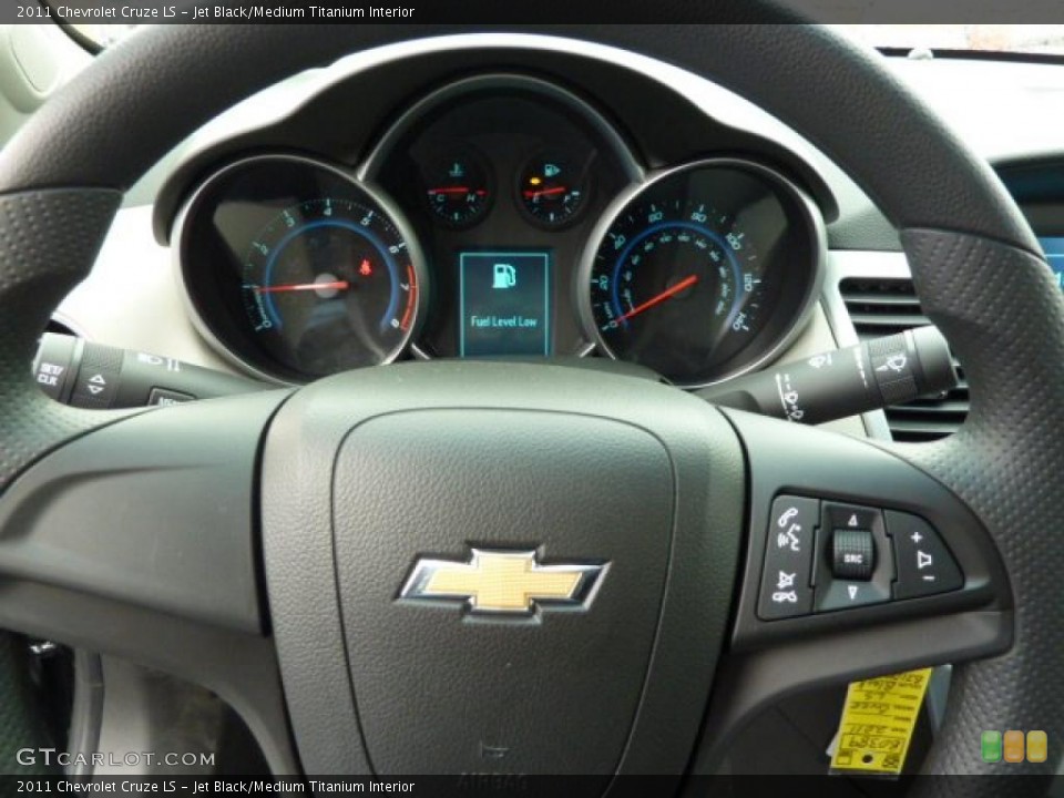Jet Black/Medium Titanium Interior Controls for the 2011 Chevrolet Cruze LS #38732599
