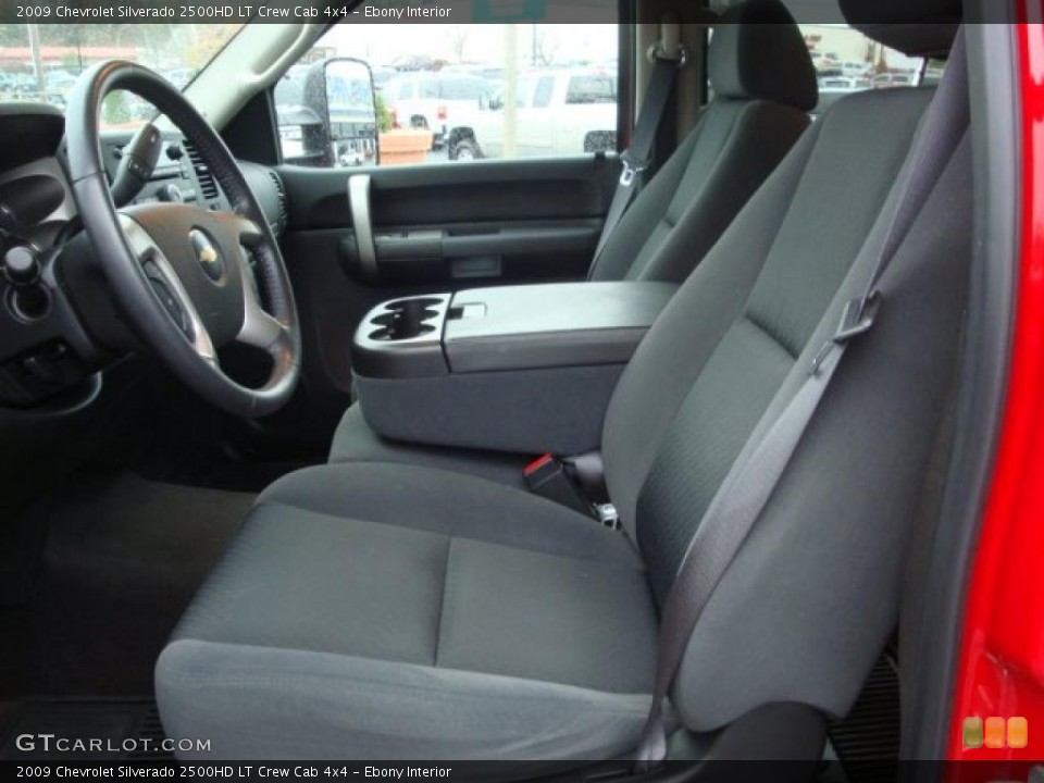 Ebony Interior Photo for the 2009 Chevrolet Silverado 2500HD LT Crew Cab 4x4 #38733228