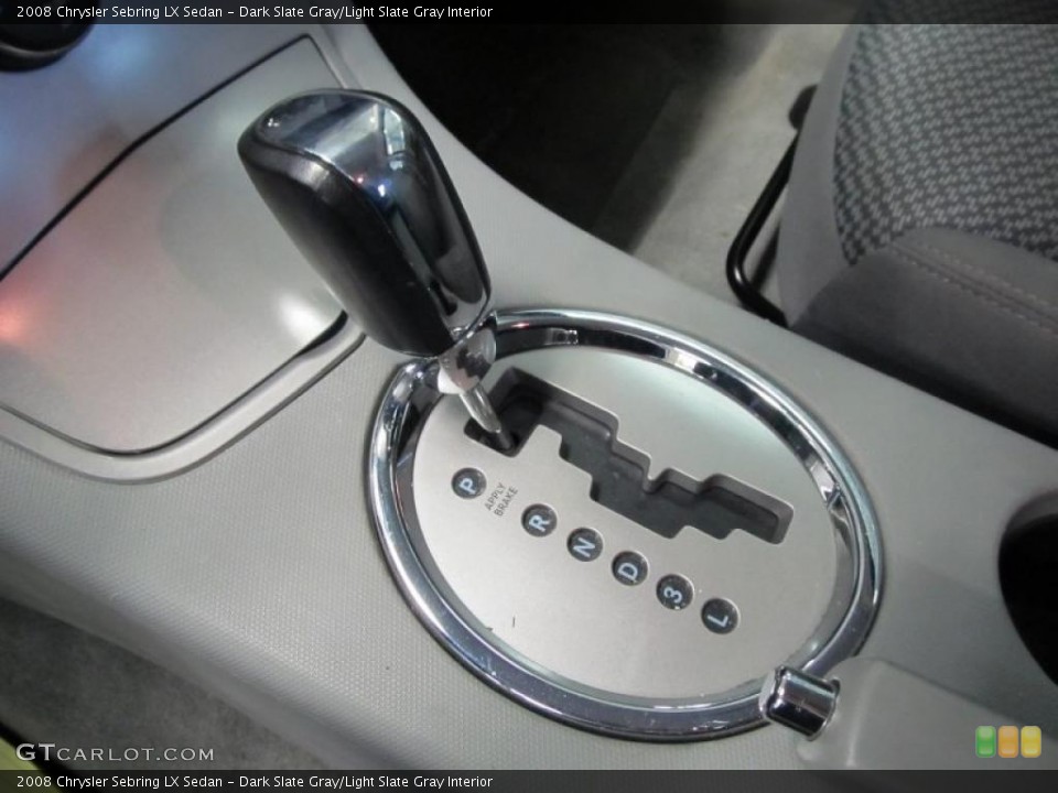 Dark Slate Gray/Light Slate Gray Interior Transmission for the 2008 Chrysler Sebring LX Sedan #38734308