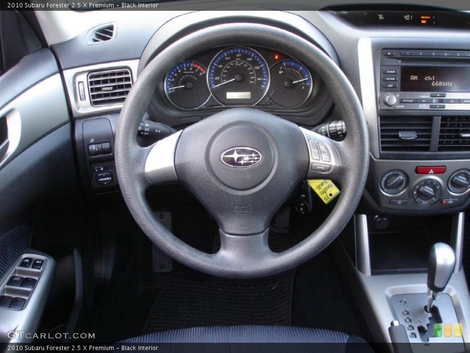 Black Interior Steering Wheel for the 2010 Subaru Forester 2.5 X Premium #38736933