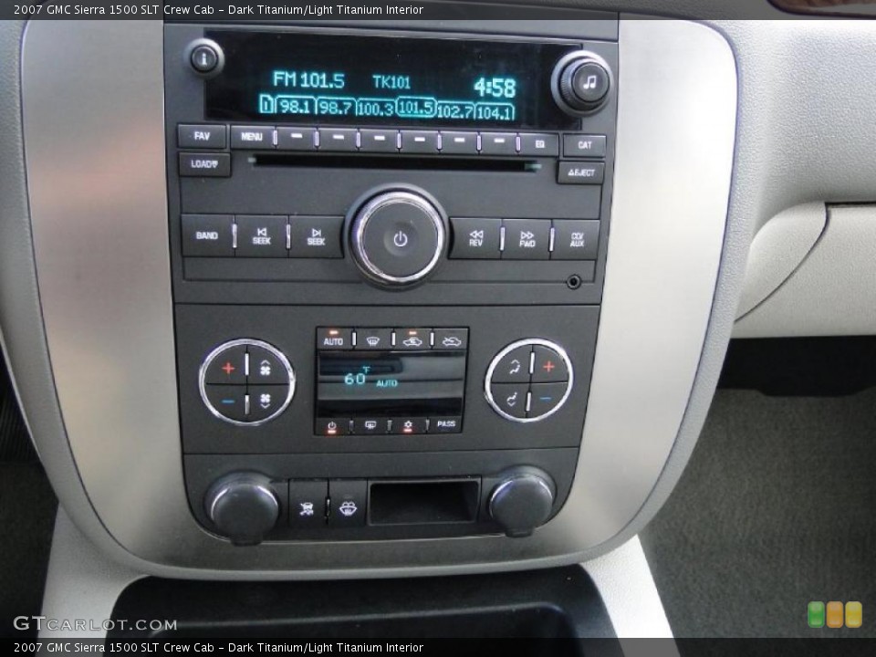 Dark Titanium/Light Titanium Interior Controls for the 2007 GMC Sierra 1500 SLT Crew Cab #38740284