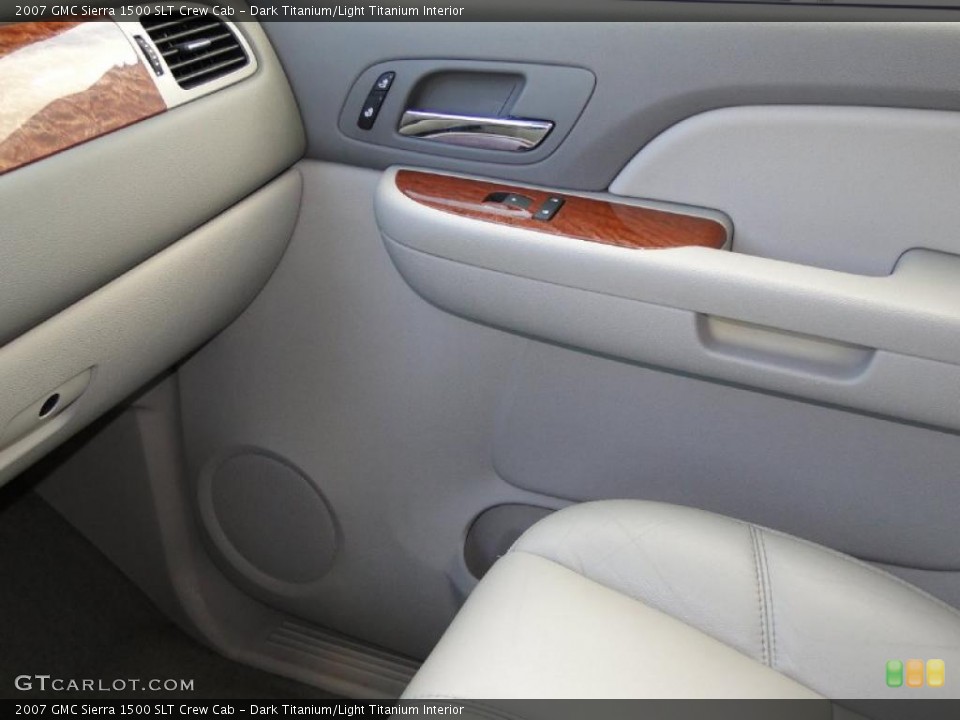 Dark Titanium/Light Titanium Interior Door Panel for the 2007 GMC Sierra 1500 SLT Crew Cab #38740336