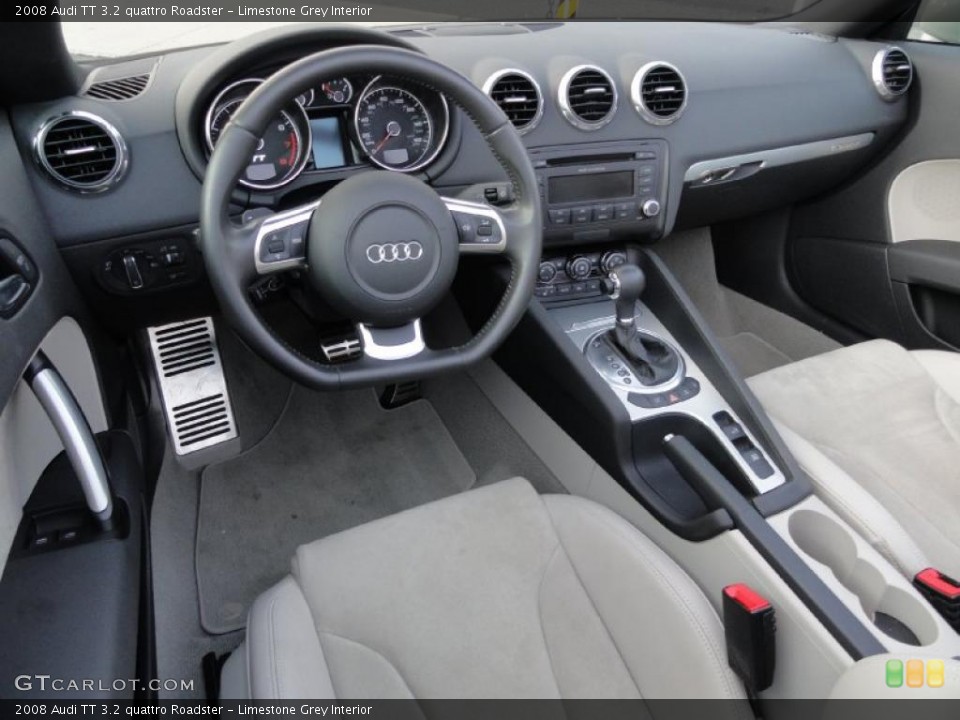 Limestone Grey Interior Prime Interior for the 2008 Audi TT 3.2 quattro Roadster #38740812