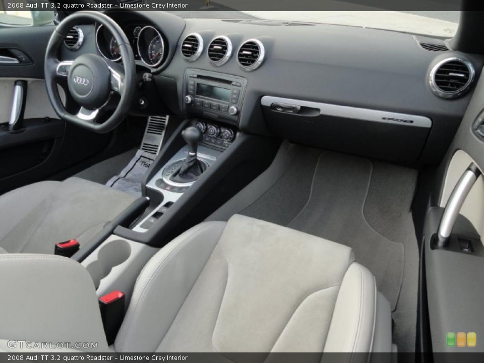 Limestone Grey Interior Dashboard for the 2008 Audi TT 3.2 quattro Roadster #38740824