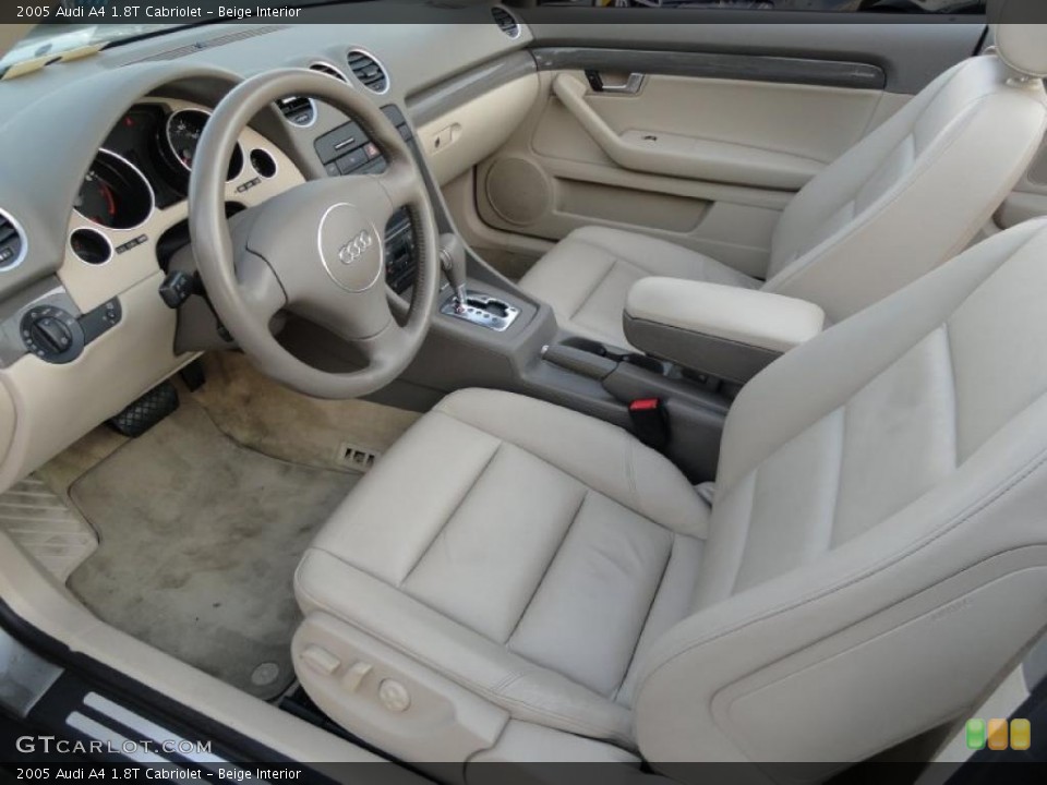 Beige Interior Prime Interior for the 2005 Audi A4 1.8T Cabriolet #38741004