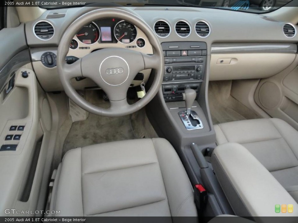 Beige Interior Dashboard for the 2005 Audi A4 1.8T Cabriolet #38741016