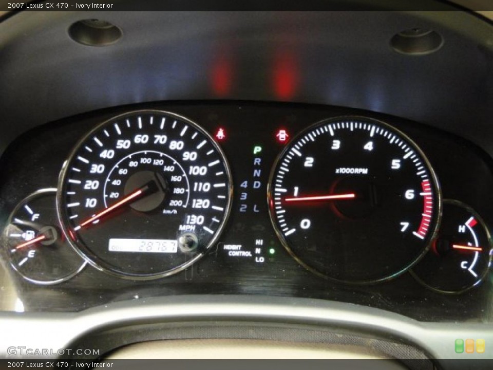 Ivory Interior Gauges for the 2007 Lexus GX 470 #38742184