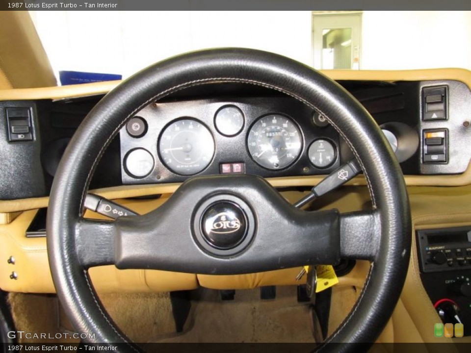 Tan Interior Steering Wheel for the 1987 Lotus Esprit Turbo #38742352