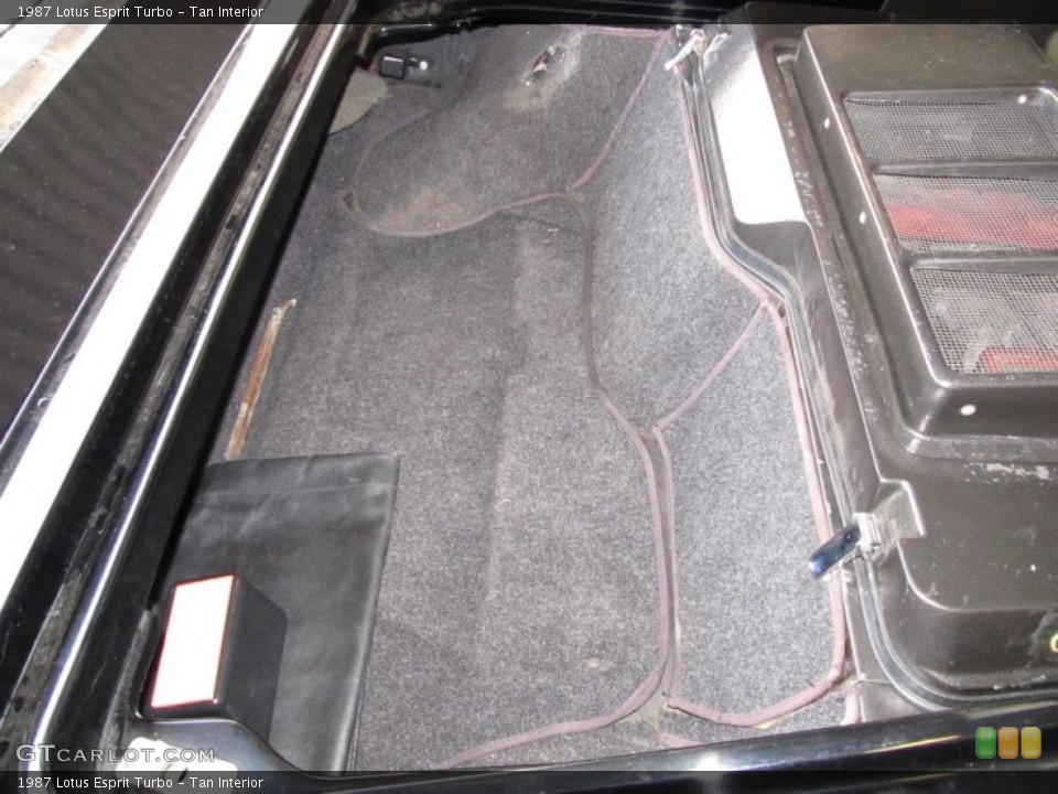 Tan Interior Trunk for the 1987 Lotus Esprit Turbo #38742500